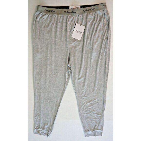 Calvin Klein NM2235 050 Men Sz M Gray Heather Ultra-Soft Modern Lounge Joggers - Picture 3 of 13